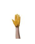 Yellow Azure Leather Gloves