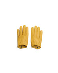 Yellow Azure Leather Gloves