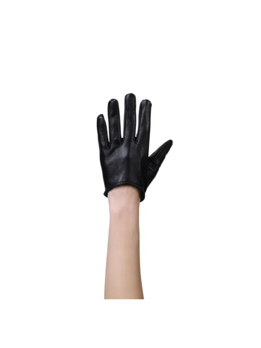 Black Azure Leather Gloves