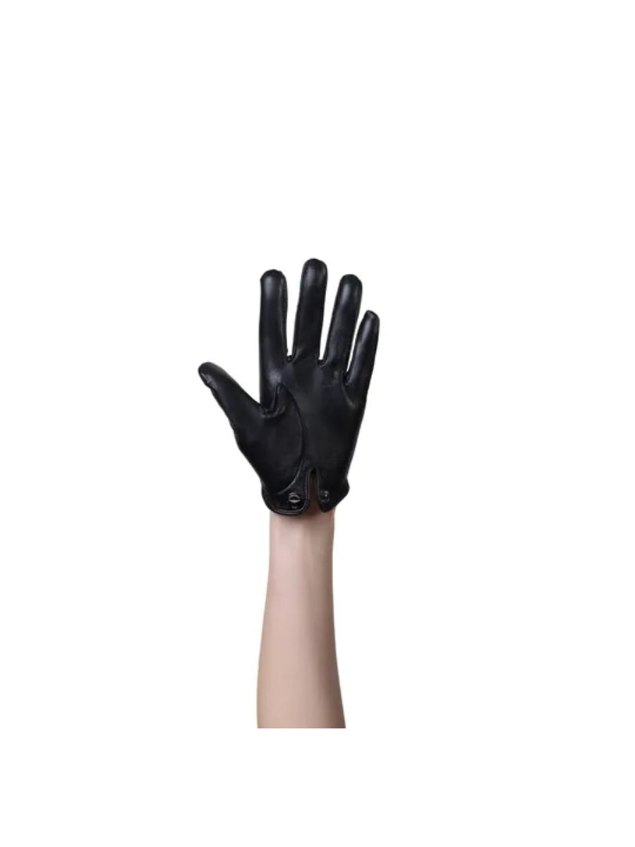 Black Azure Leather Gloves