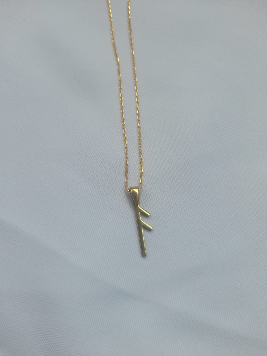 Othala Rune Necklace - Gold | Porterist