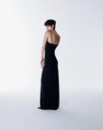 Black Aphrodite Maxi Jersey Dress  - Porterist 1