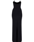 Black Aphrodite Maxi Jersey Dress  - Porterist 3