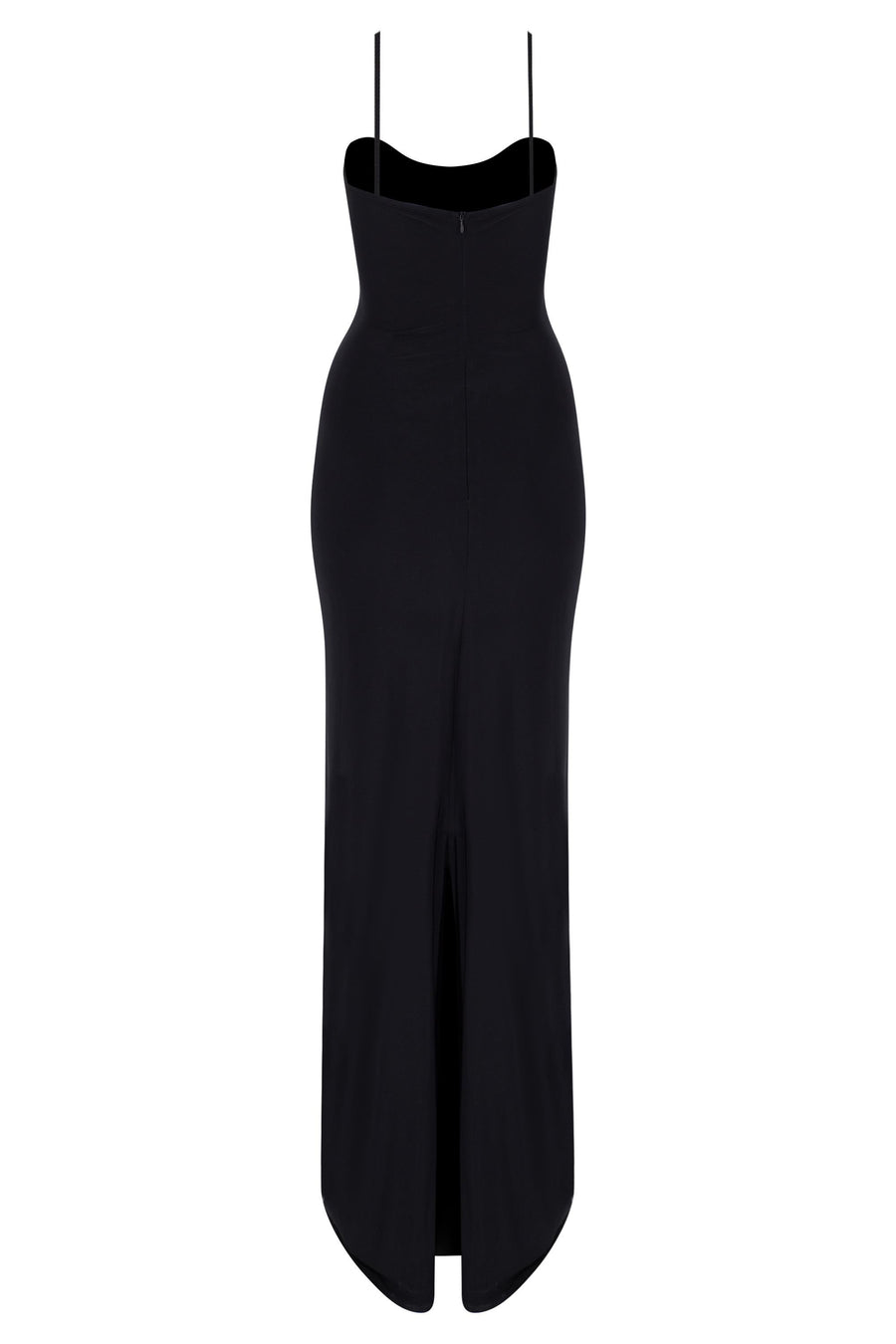 Black Aphrodite Maxi Jersey Dress  - Porterist 3