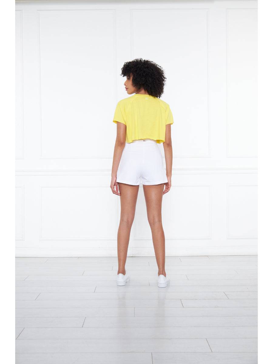 Lissio Yellow Crop T-shirt