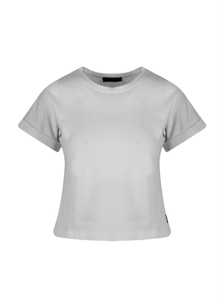 Crew Neck Basic T-Shirt - Light Grey Melange