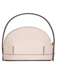 Audrey Beige Mini Leather Handbag | Porterist