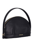 Audrey Black Mini Leather Handbag | Porterist