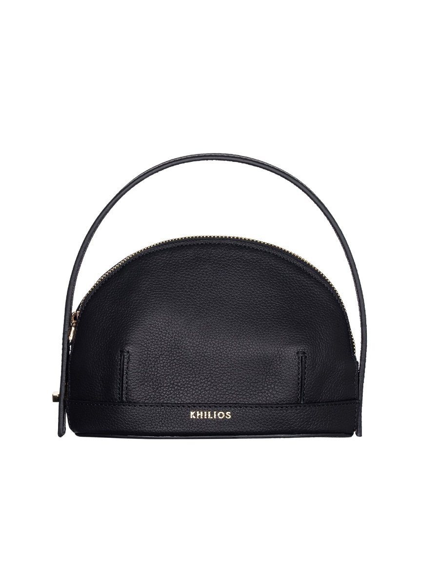 Audrey Black Mini Leather Handbag | Porterist