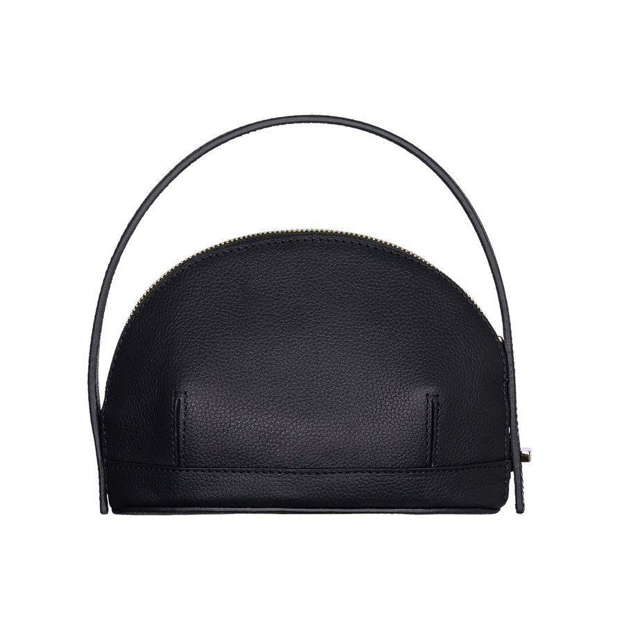 Audrey Black Mini Leather Handbag | Porterist