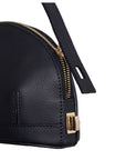 Audrey Black Mini Leather Handbag | Porterist