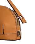 Audrey Camel Mini Leather Handbag | Porterist