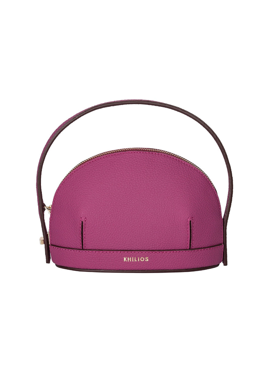 Audrey Fuchsia Mini Leather Handbag | Porterist