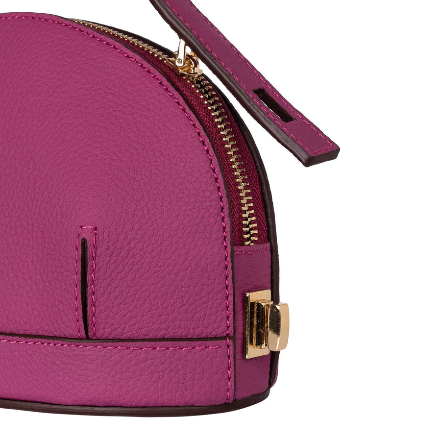 Audrey Fuchsia Mini Leather Handbag | Porterist