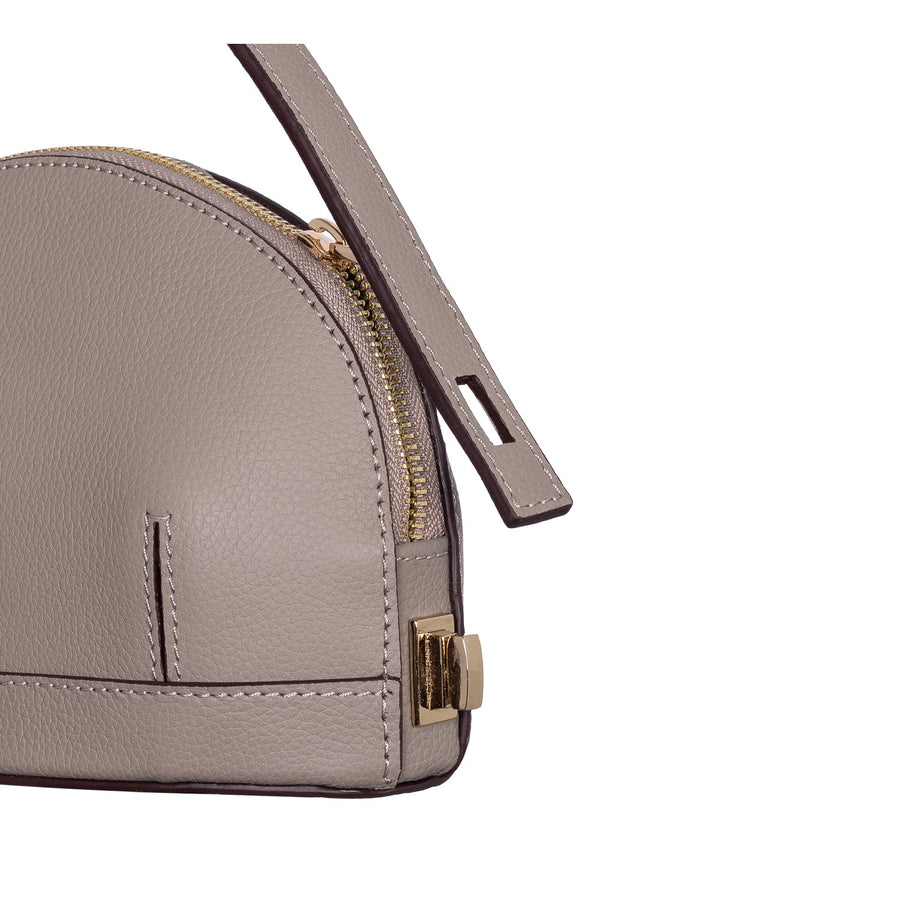 Audrey Gray Mini Leather Handbag | Porterist