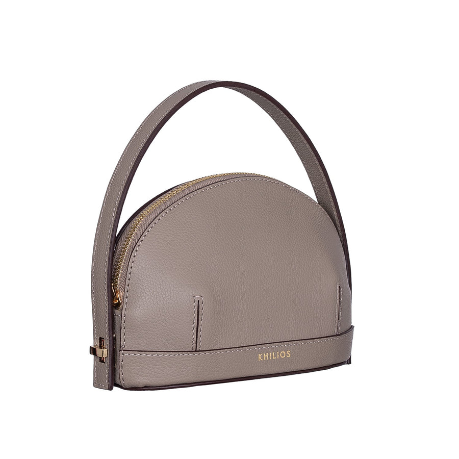 Audrey Gray Mini Leather Handbag | Porterist