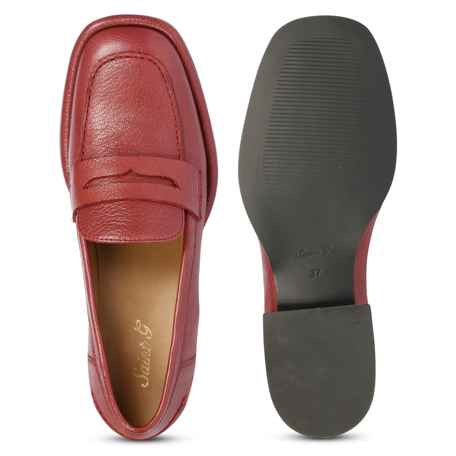 Saint G Carla Flat Loafers Bordo 
