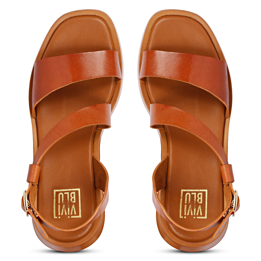 Vivi Blu Nasrin Wedges Footwear Cognac 