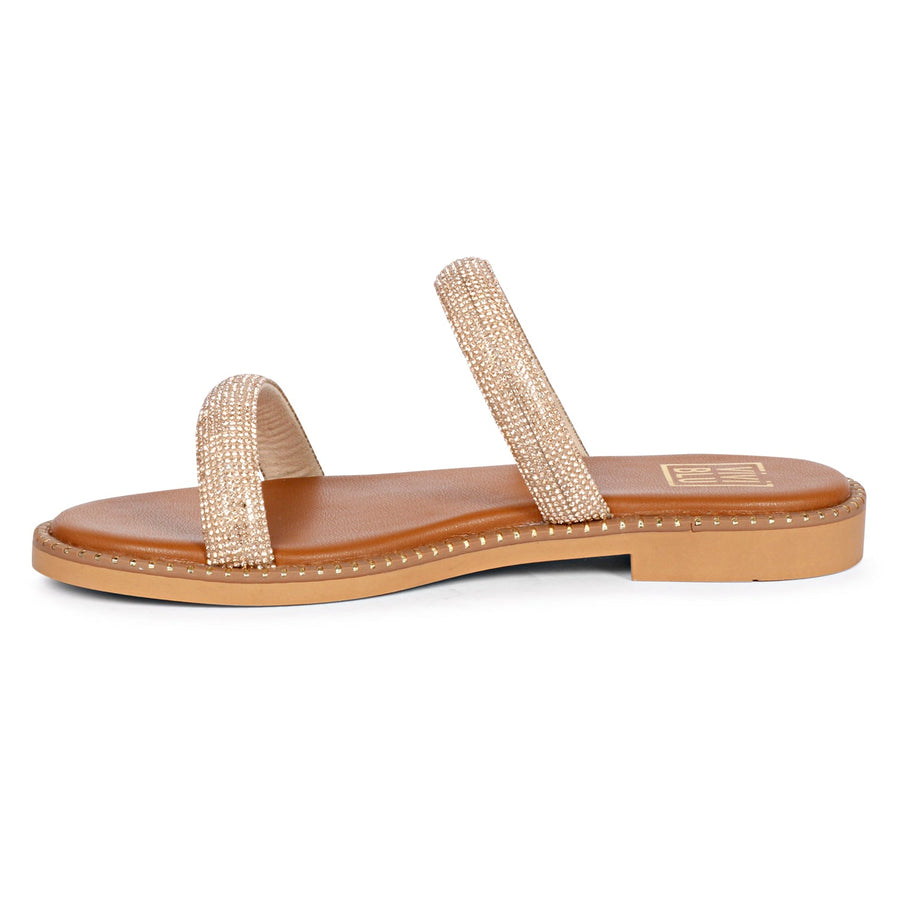 Vivi Blu Zaeneb Flats Footwear Champagne 