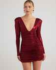 Karly Dress Burgundy