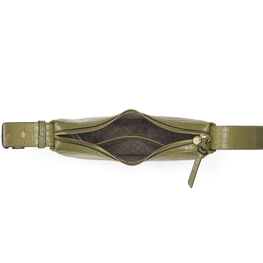 Oryany Rookie Croco Crossbody Medium Handbags Leaf Olive 