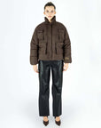 Coffee Puffer Coat | Porterist