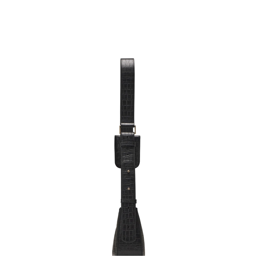 Oryany Rookie Croco Crossbody Medium Handbags Black 