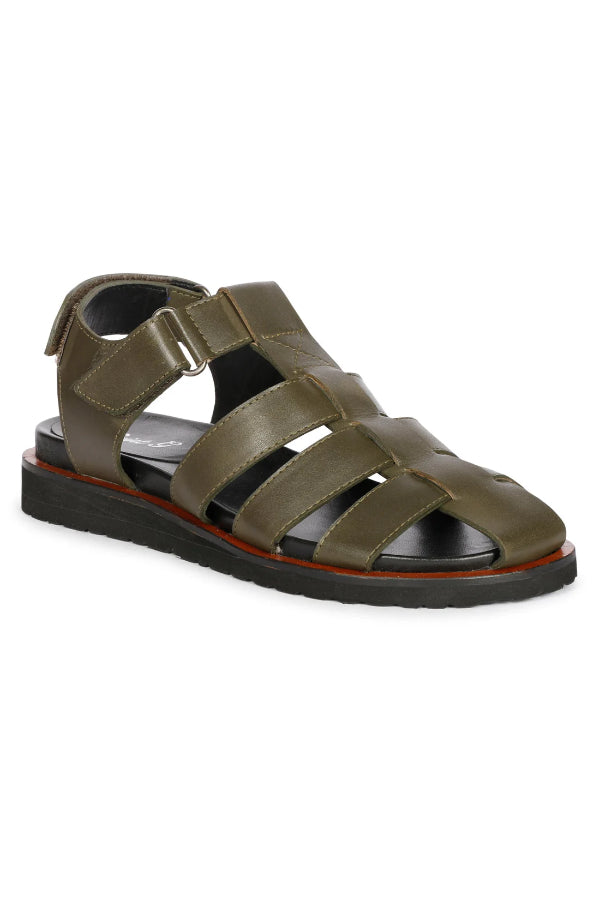 Saint G - Neive Flat Sandals Footwear - Khaki
