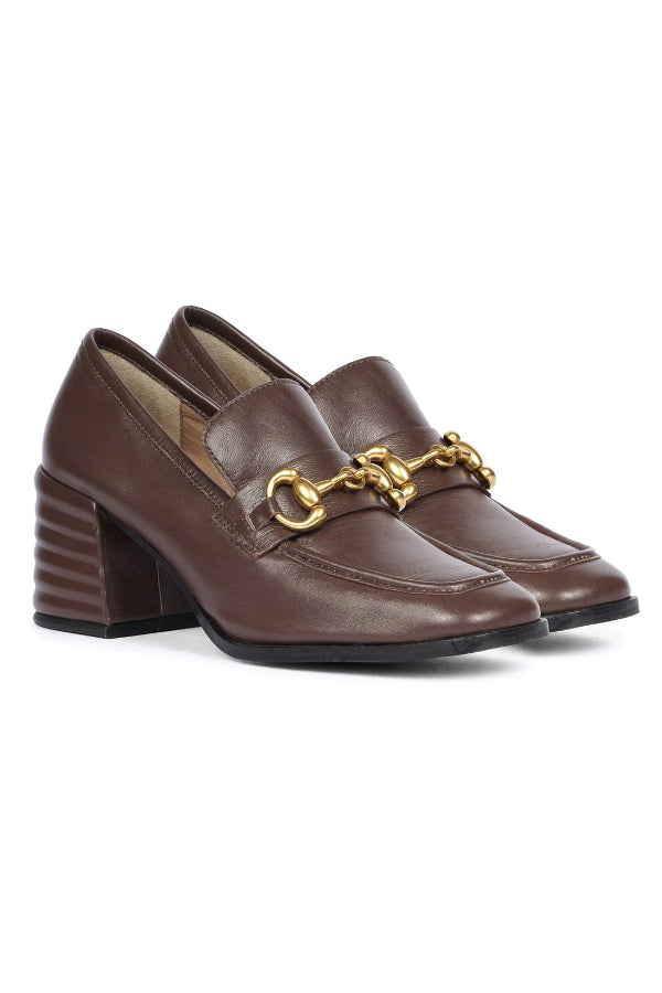 Saint G - Isha - Heeled Loafers - Coffee