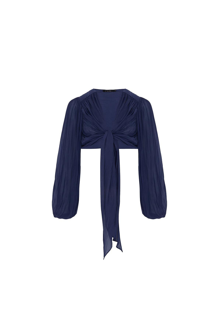 Tie Navy Blue Blouse Porterist - 5