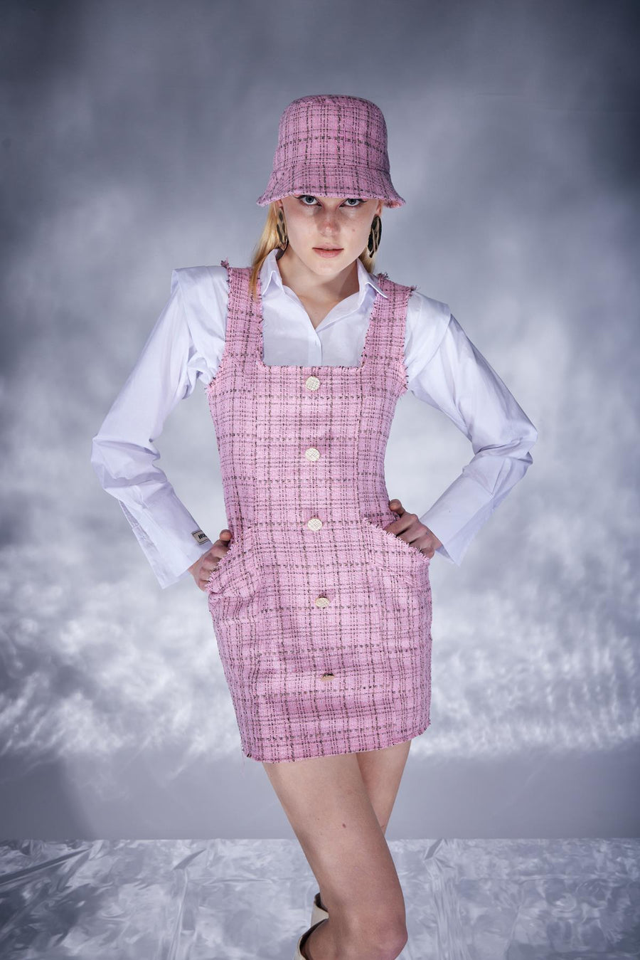 Tweed Dress Pink  - Porterist 2