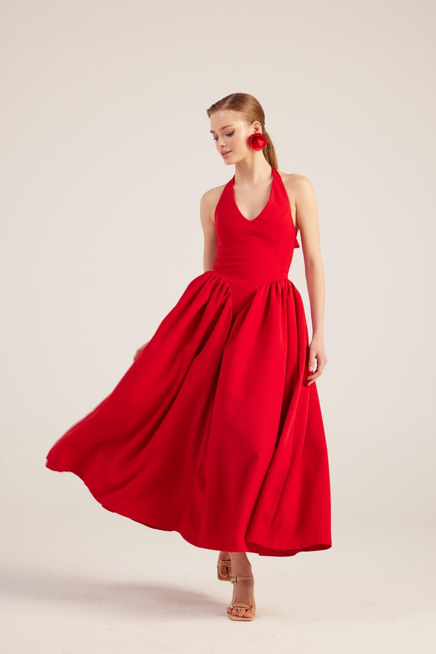 Ophelia Dress Red - Porterist 1