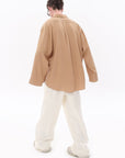 Beige Men's Oversize Shirt