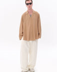 Beige Men's Oversize Shirt