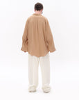 Beige Men's Oversize Shirt