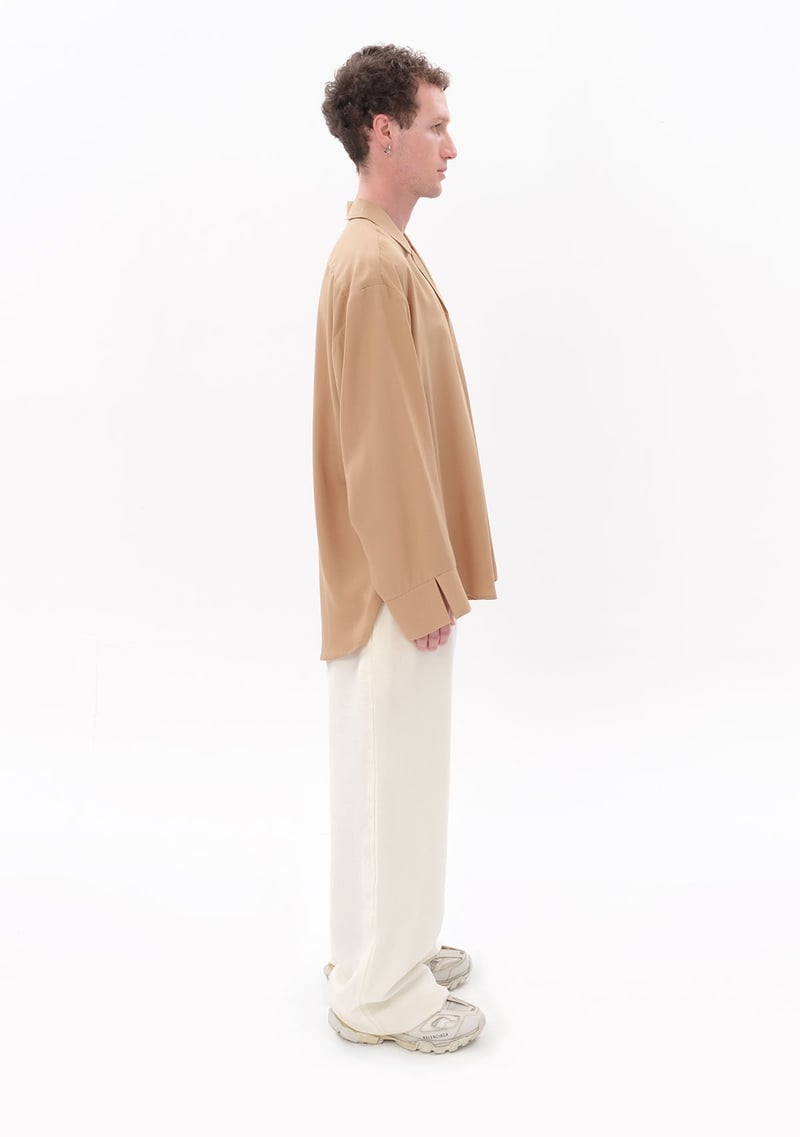 Beige Men's Oversize Shirt