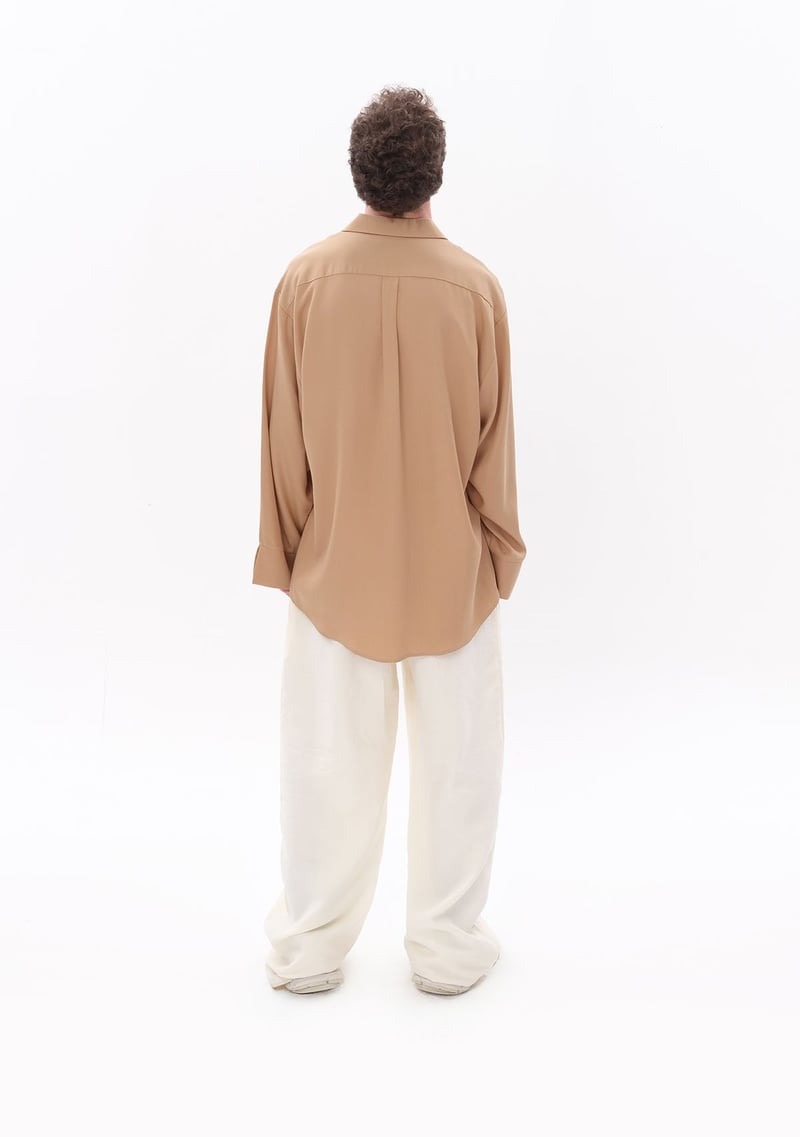 Beige Men's Oversize Shirt