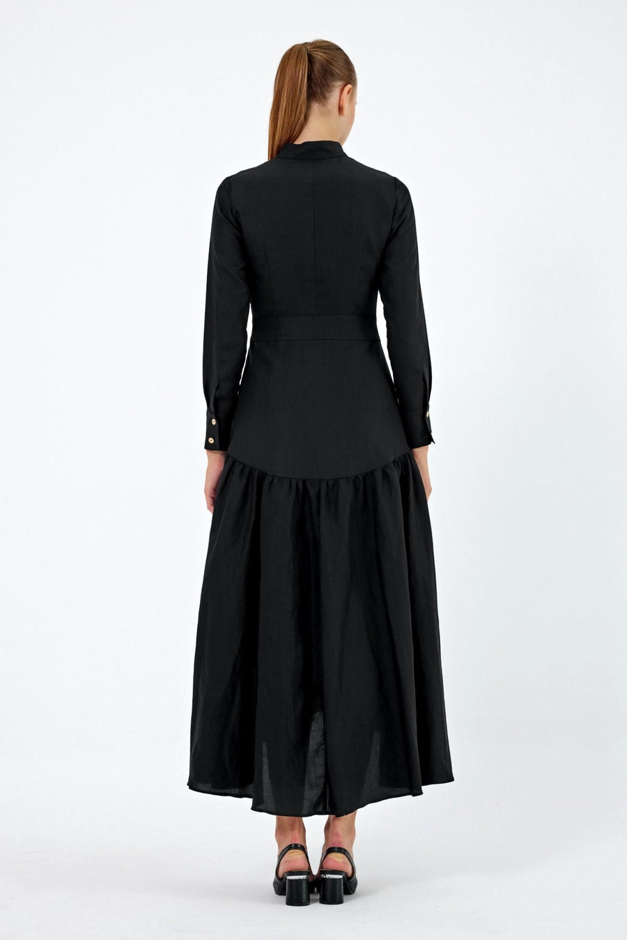 Alice Long Sleeve Black Dress