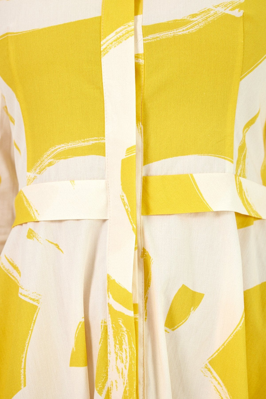 Sandra  Collared Long Yellow Dress