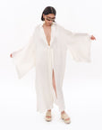 White Tencel Kimono  - Porterist 4