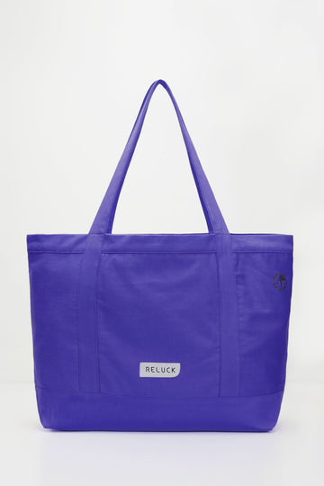 100% Recycled Big Tote Bag Purple | Porterist