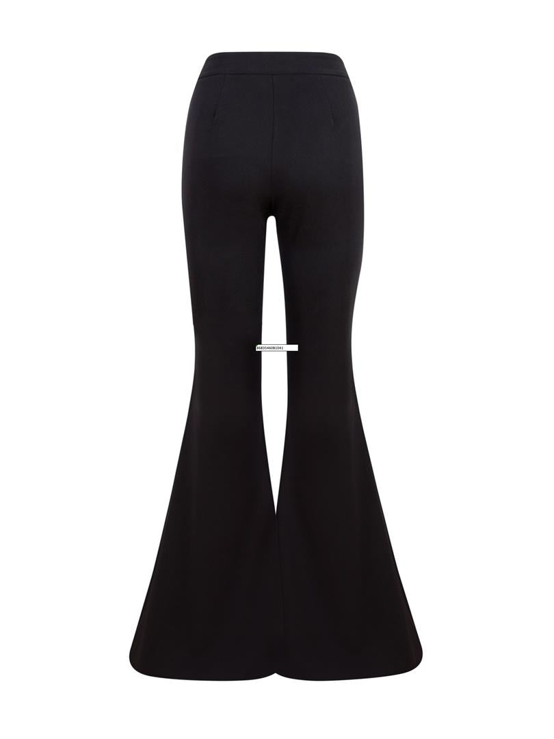 Wide Leg Trousers - Black