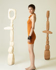 RUE Les Createurs  Neck Tied Orange Mini Dress with Back Décolleté - Porterist 2