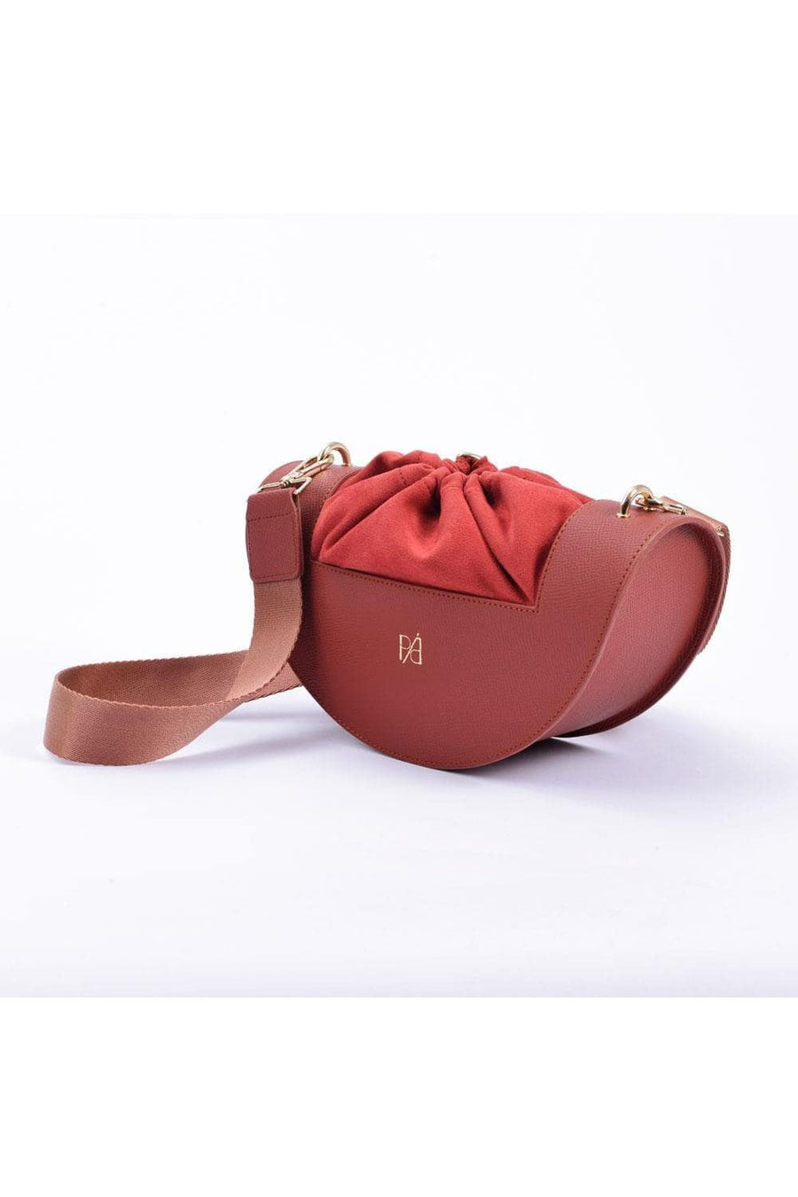 Brick Red Monami Half Moon Bag | Porterist