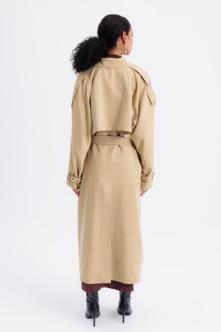 BSL Camel Oversized Lined Trench Coat  - Porterist 5