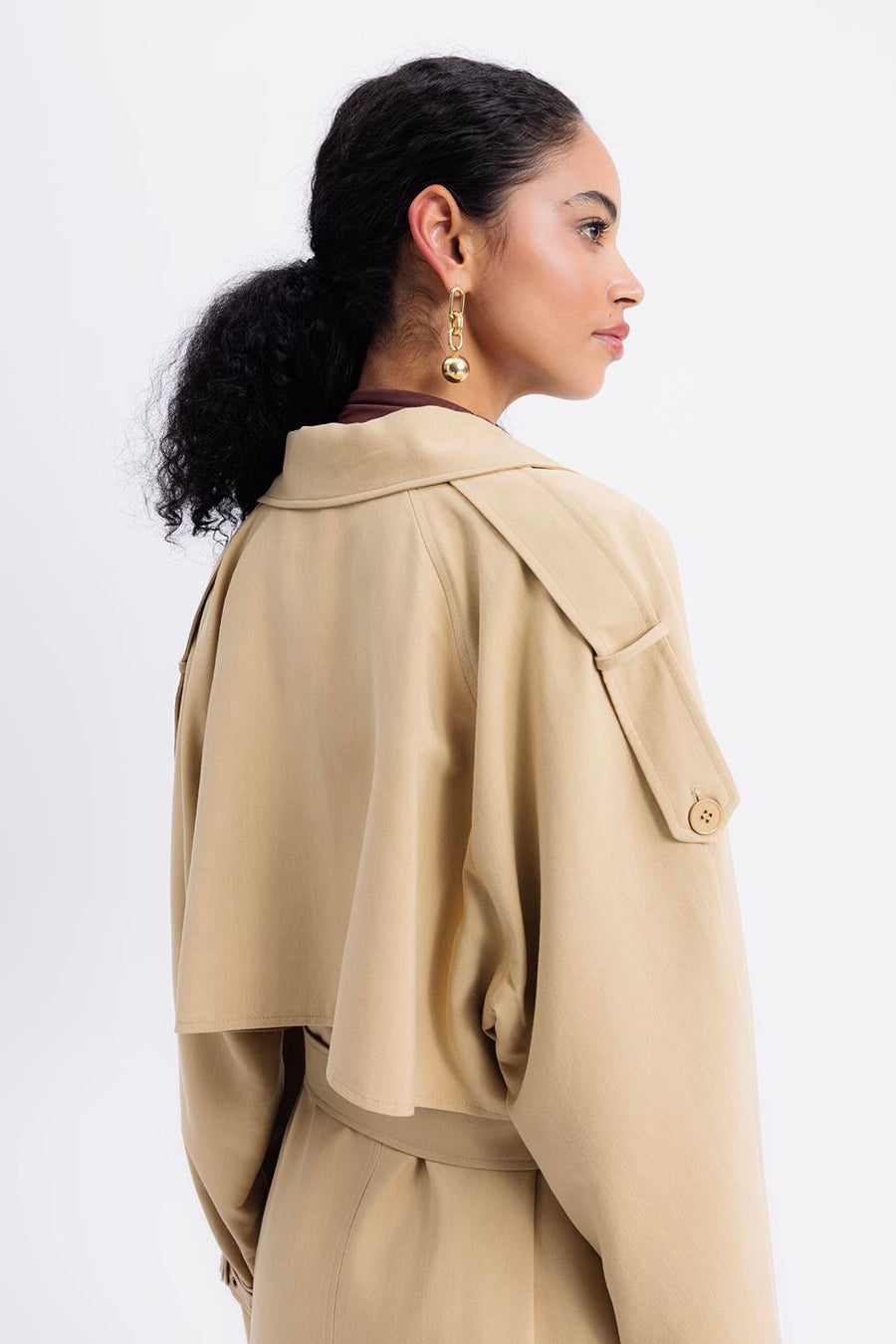 BSL Camel Oversized Lined Trench Coat  - Porterist 6
