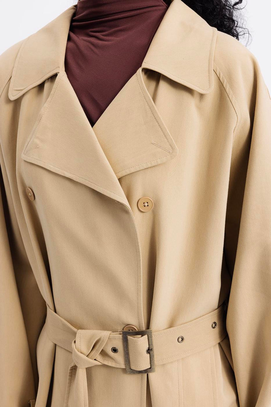 BSL Camel Oversized Lined Trench Coat  - Porterist 7