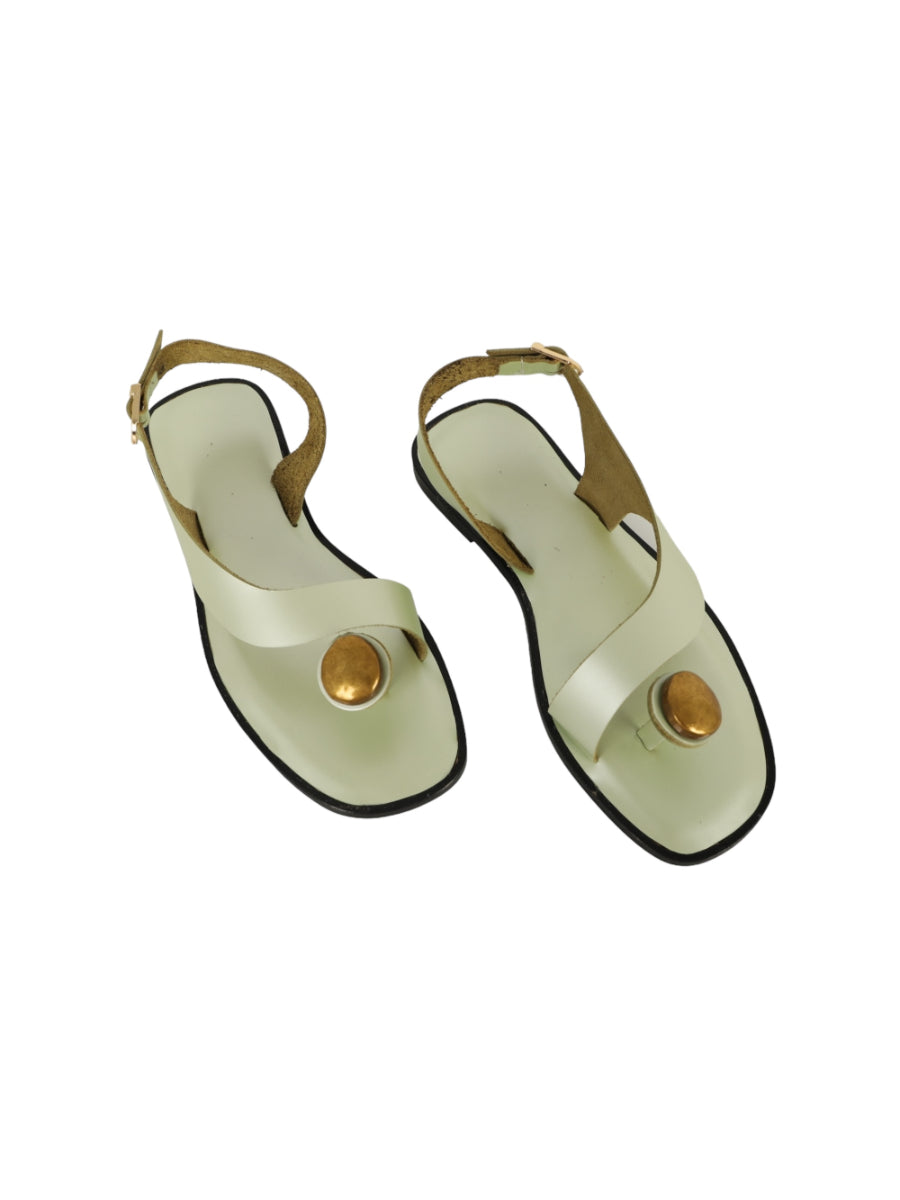 Genuine Leather Eva Green Sandals - Porterist 1