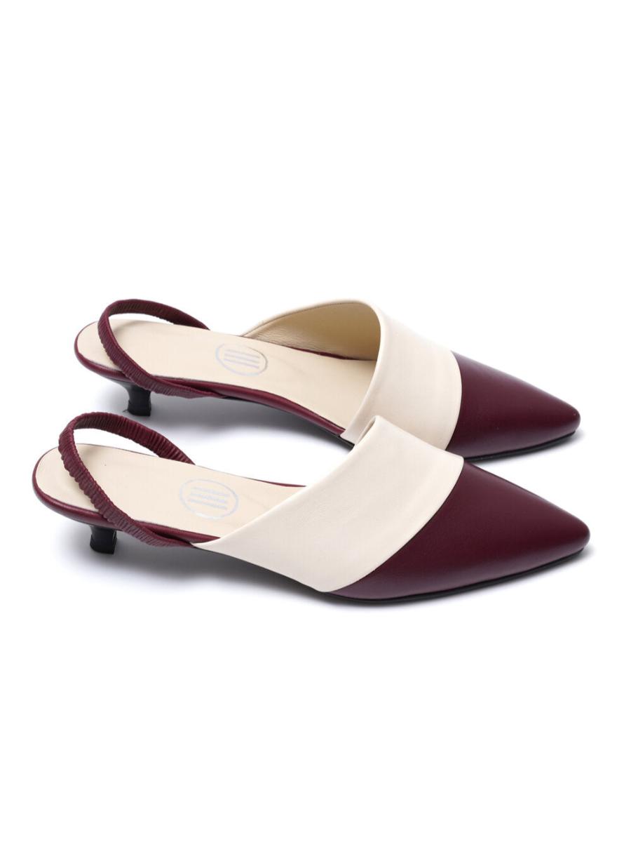 Burgundy Diana Heels | Porterist