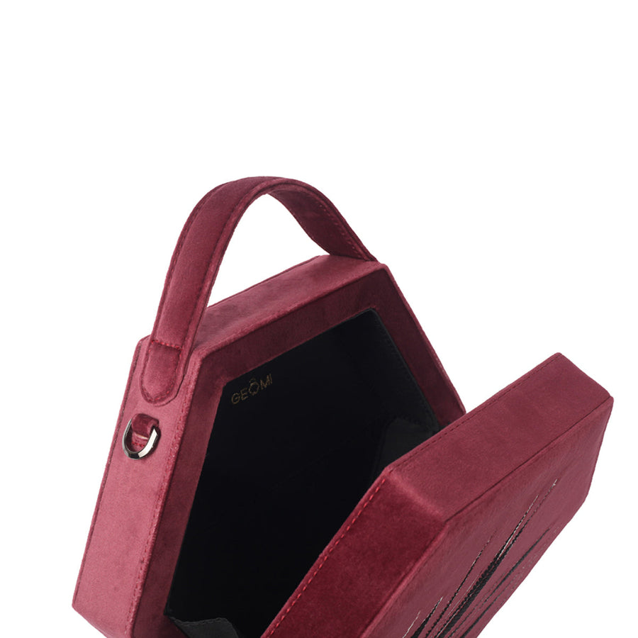 Burgundy Hexagon Bag | Porterist